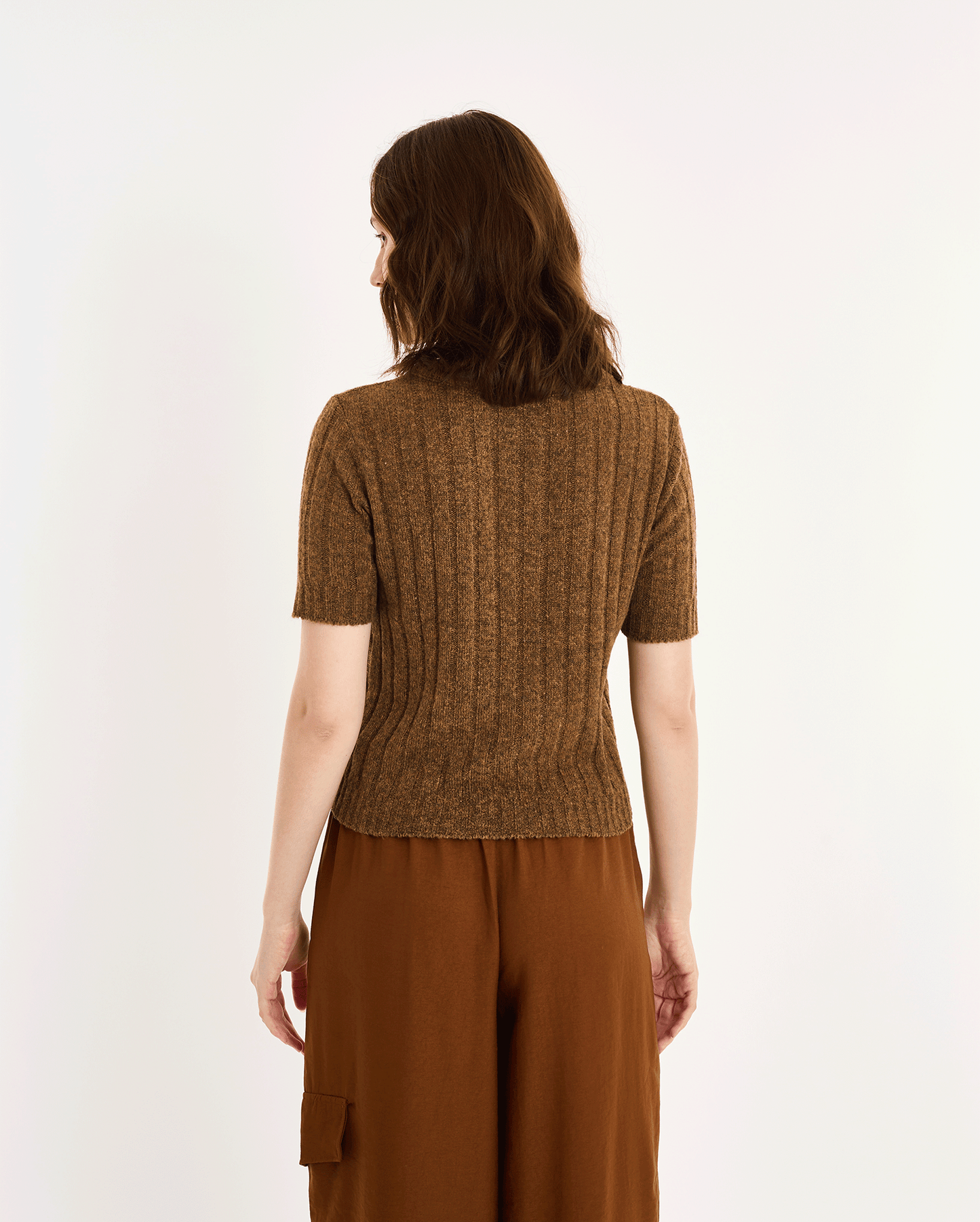 BROWN BLOUSE